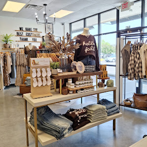A seasonal display inside The Marketplace Boutique